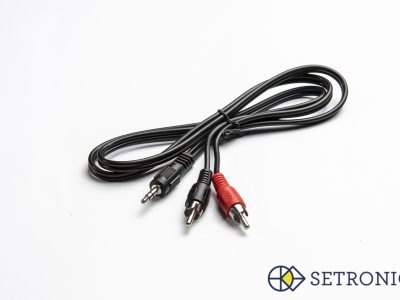 CON. AUDIO JACK 3.5 ST. 2 RCA 1 BLISTER